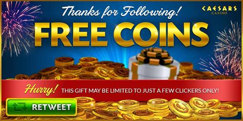 caesars casino free coins twitter